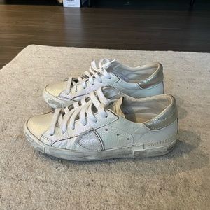 Philippe model distressed sneakers